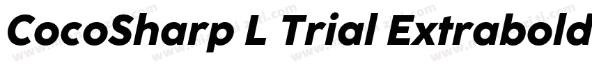 CocoSharp L Trial Extrabold字体转换